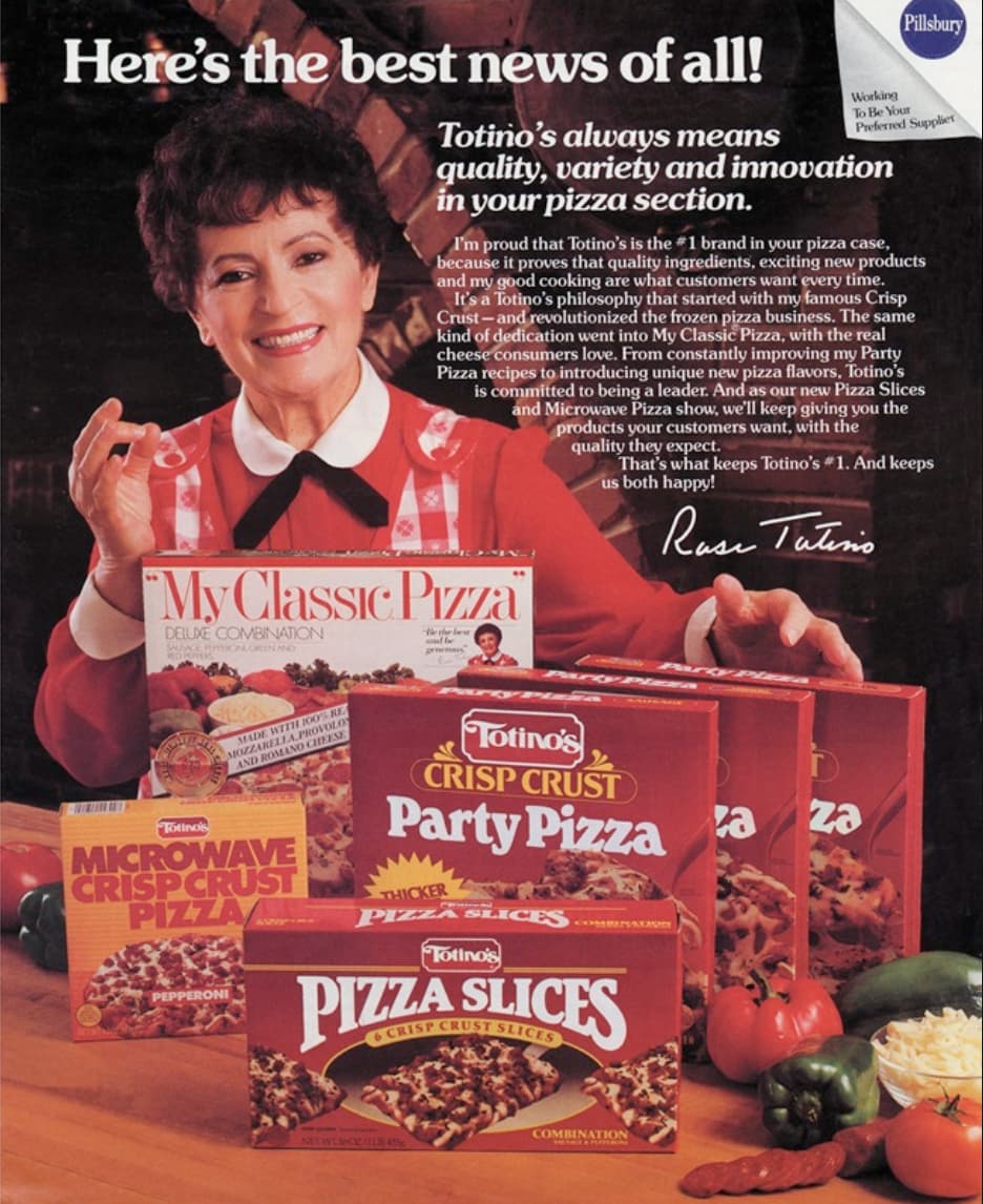 totino's pizza 90s - Here's the best news of all! Totino's always means Working Pillsbury To Be Your Preferred Supplies quality, variety and innovation in your pizza section. I'm proud that Totino's is the brand in your pizza case, because it proves that 